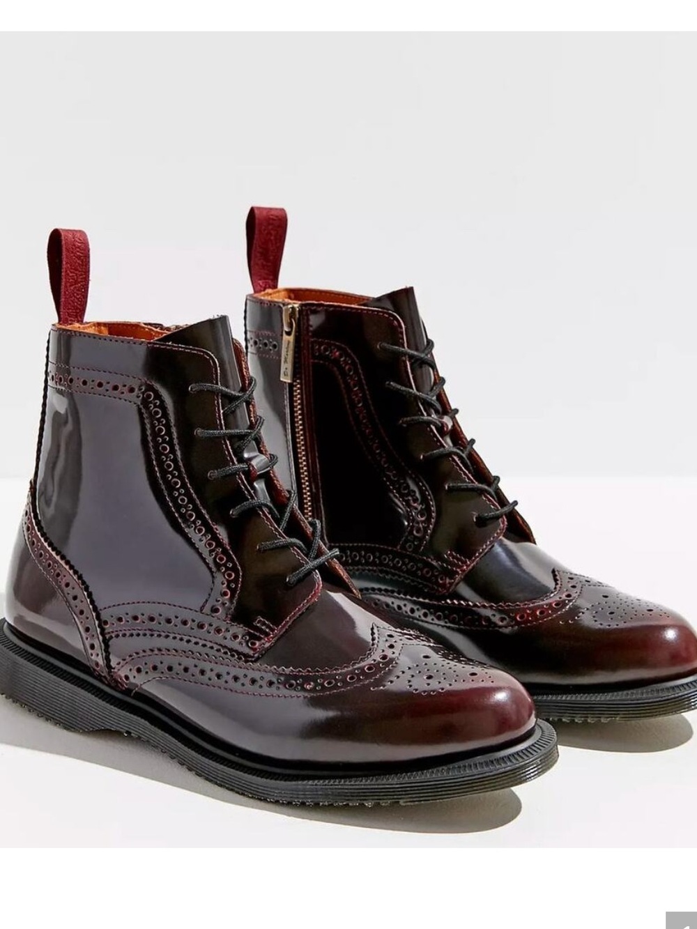 Dr. Martens Delphine 8-Еye
Brogue Boot in oxblood